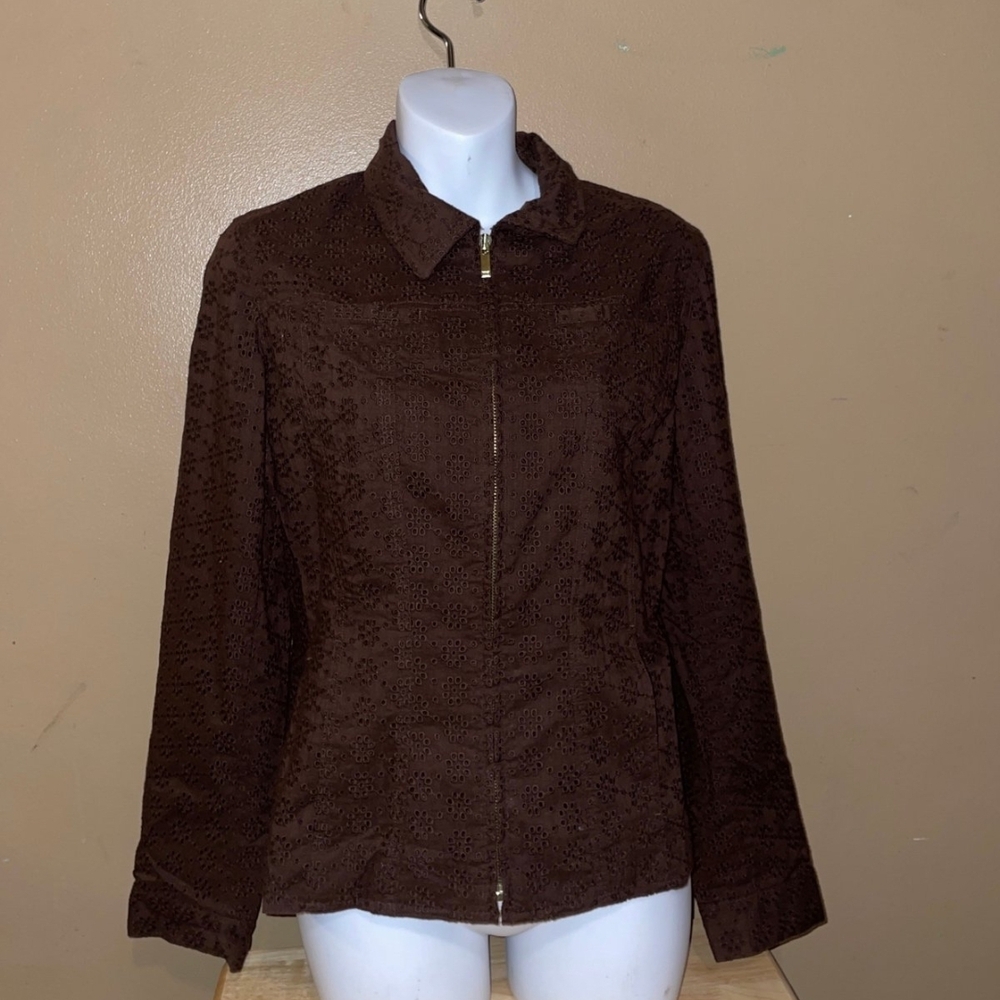 Jones New York Dark Brown Utility Jacket